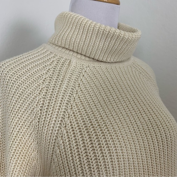 Alex Mill Turtleneck Cotton Cashmere Knit Sweater Womens XS Classic Cream Soft - Picture 17 of 17